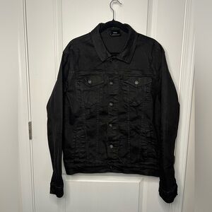 Smoke Rise Mens Black Denim jacket, distressed denim jacket, men’s jacket